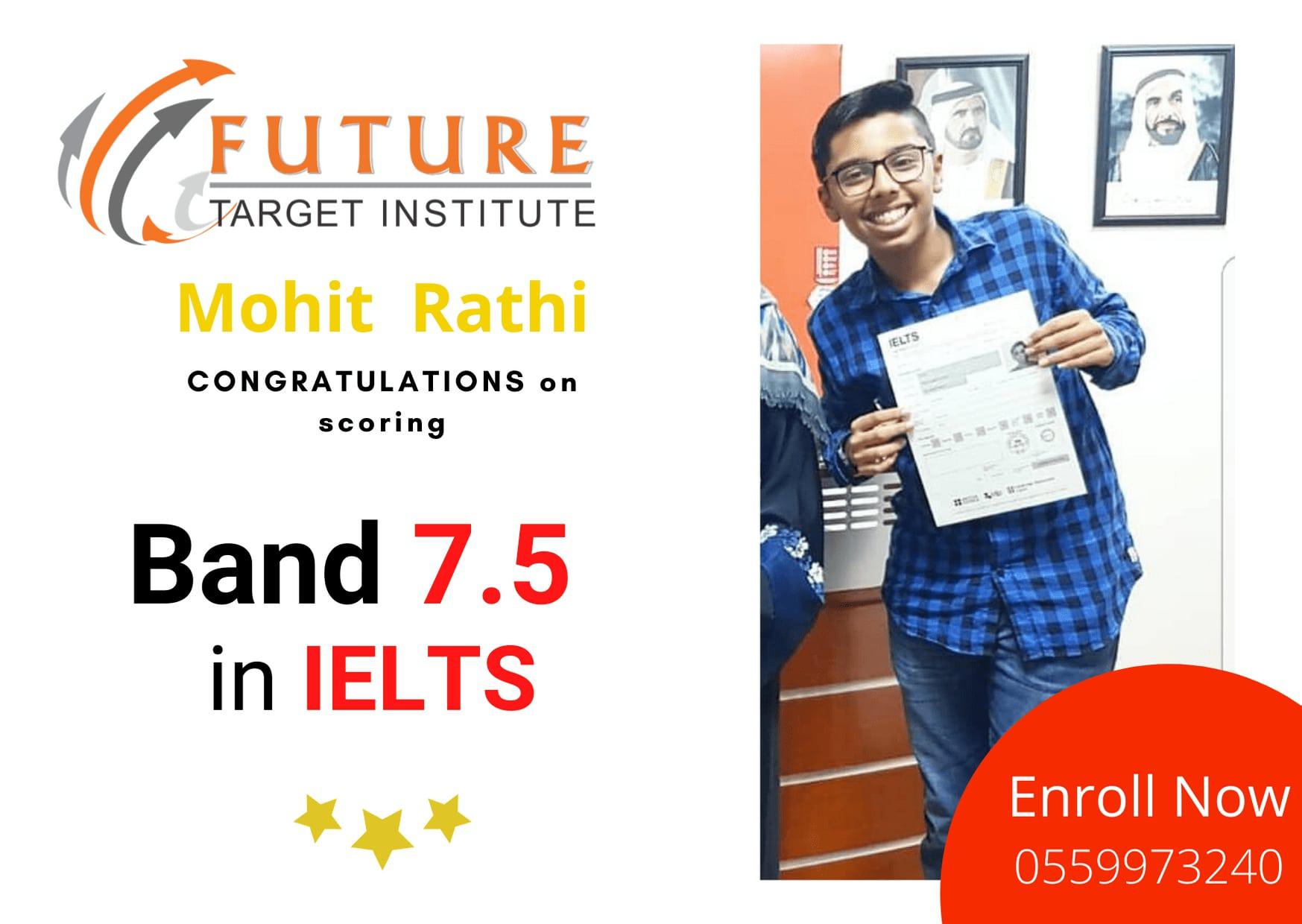 Ms Marwa Umar's success story who improved her IELTS Listening Score through several practice tests and classes at Future Target Institute.